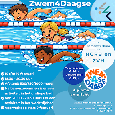 Zwem4daagse in De Duikelaar